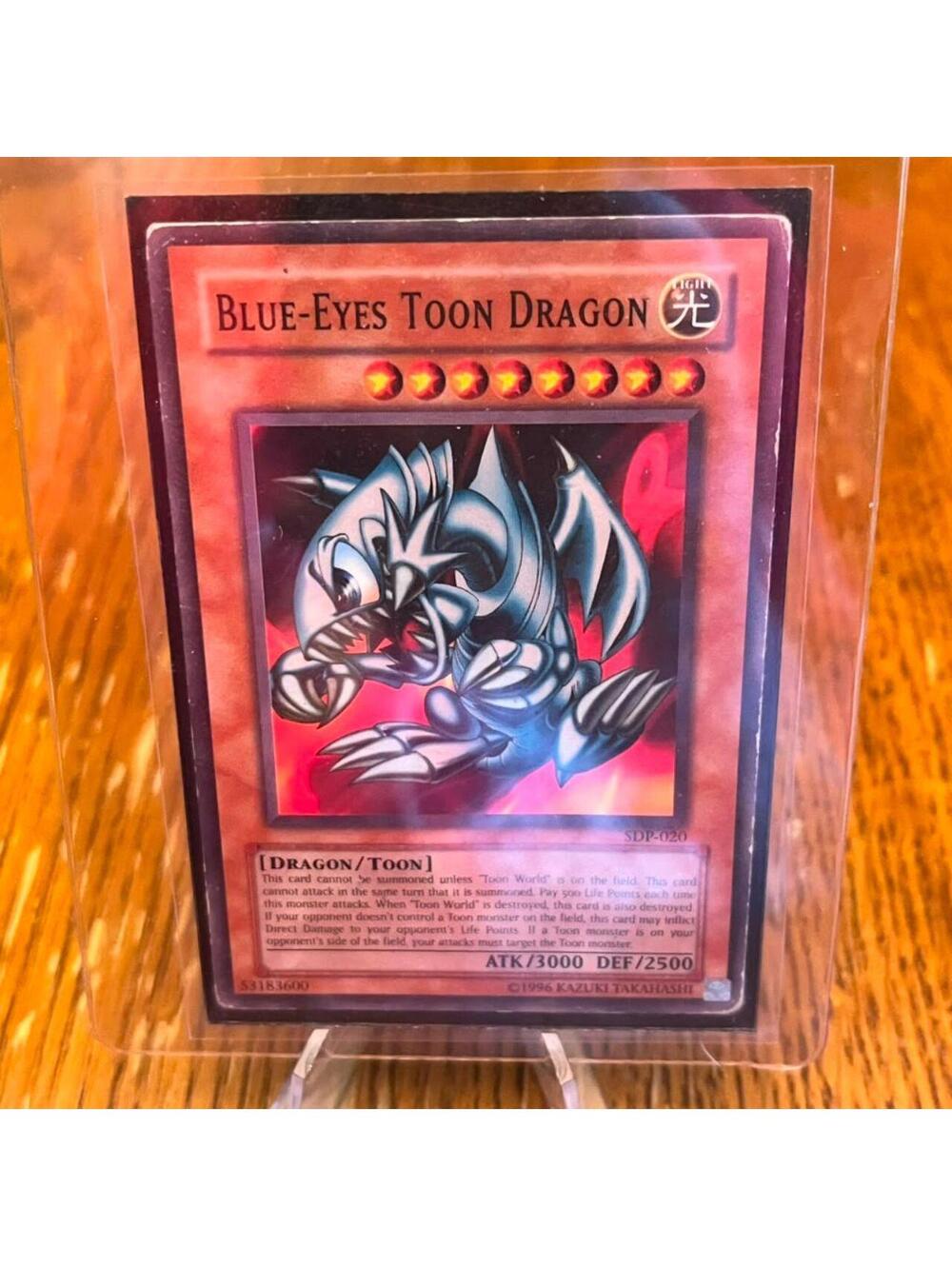 Authentic Blue-Eyes Toon Dragon SDP-020 - Pegasus Structure 2003 - 3000 ATK
